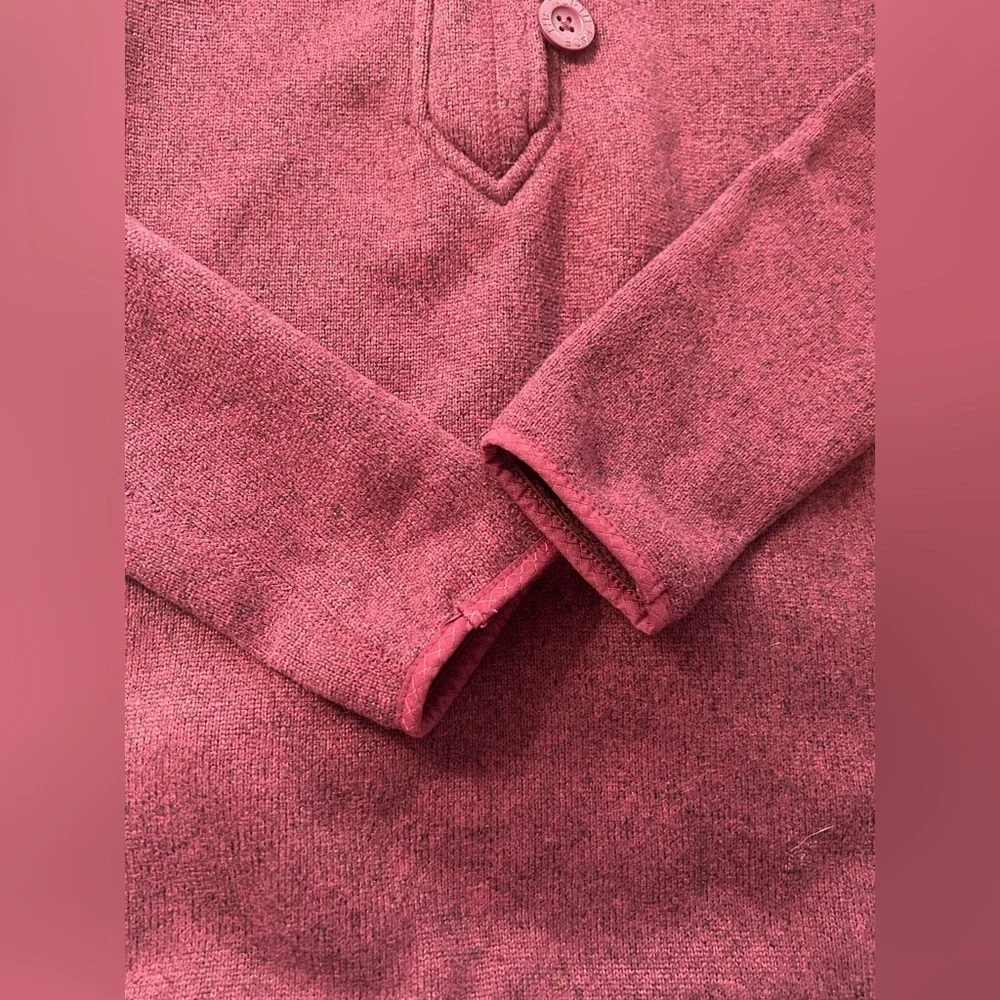 The North Face Hoodie Crescent Sunshine Maroon Fleece Pullover Womens Size M - Picture 4 of 12